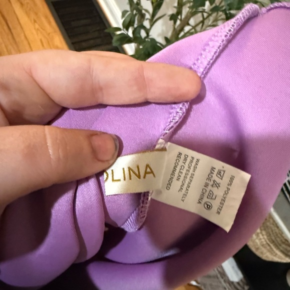 karolina One-Shoulder Lavender Dress size medium - Picture 10 of 10